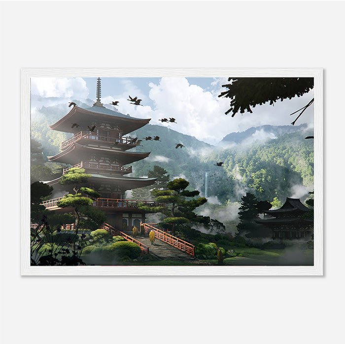 Kumano Nachi - Assassin's Creed art - Framed Print